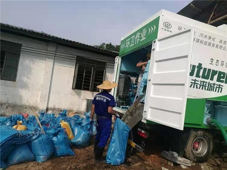 潜江工业污泥压干处理